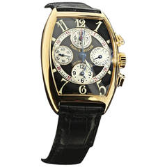 Franck Muller Rose Gold Chrono Banker Wristwatch Ref 7850 CC MB