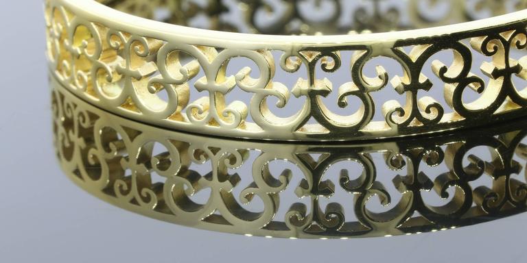 Tiffany and Co. Enchant gold Bangle bracelet at 1stDibs tiffany