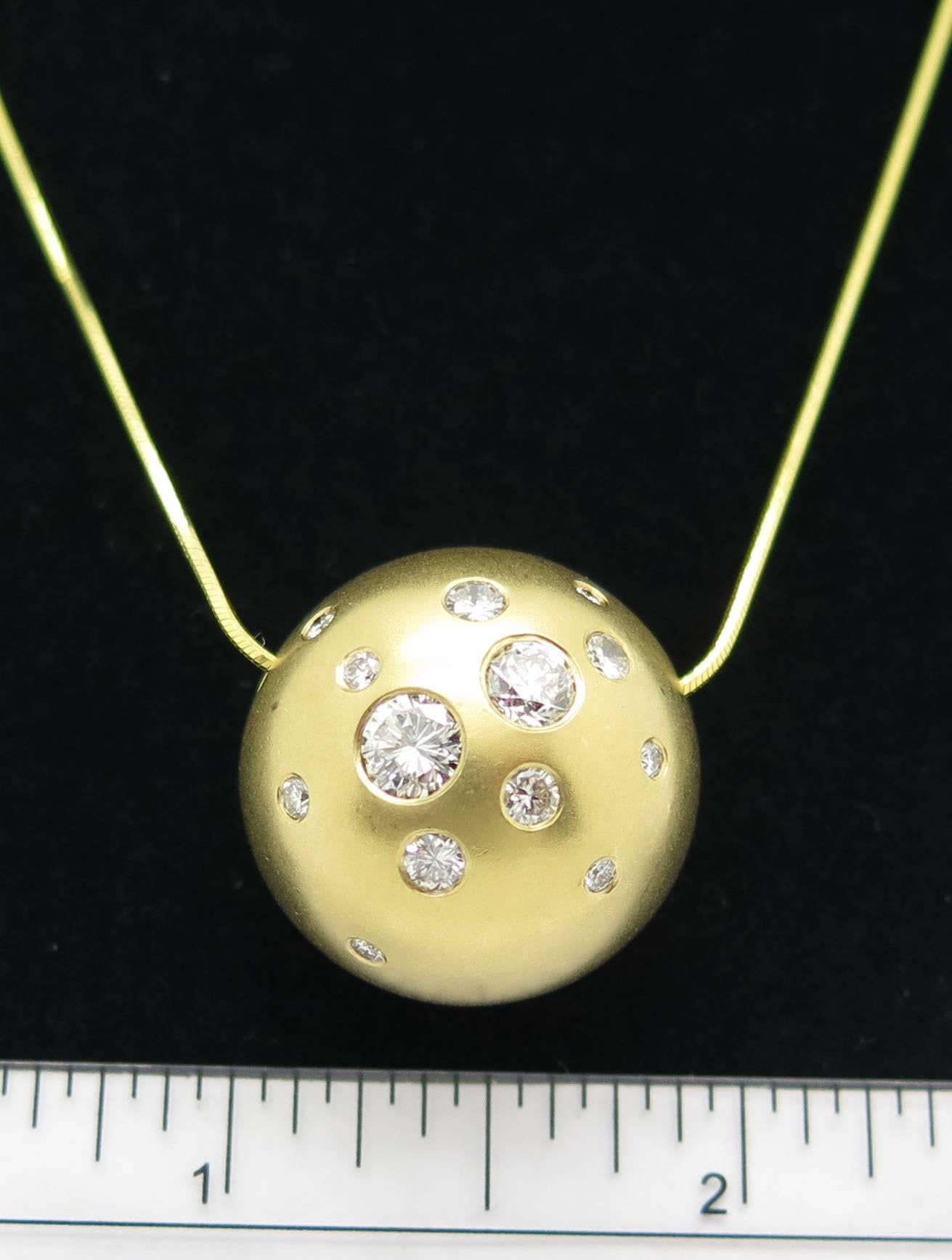Etienne Perret Galaxy Diamant Gold Anhänger 1
