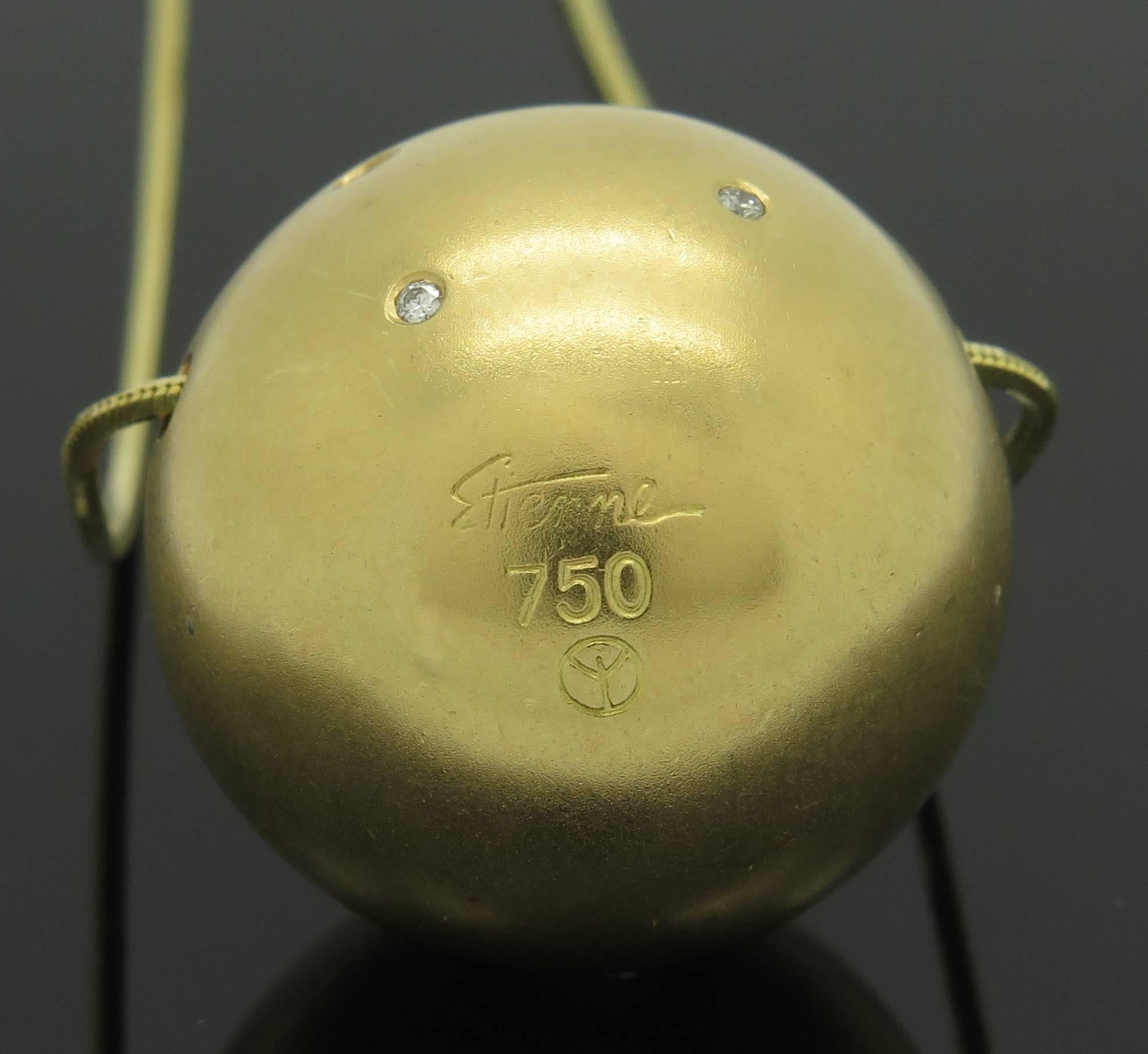 Etienne Perret Galaxy Diamant Gold Anhänger 2