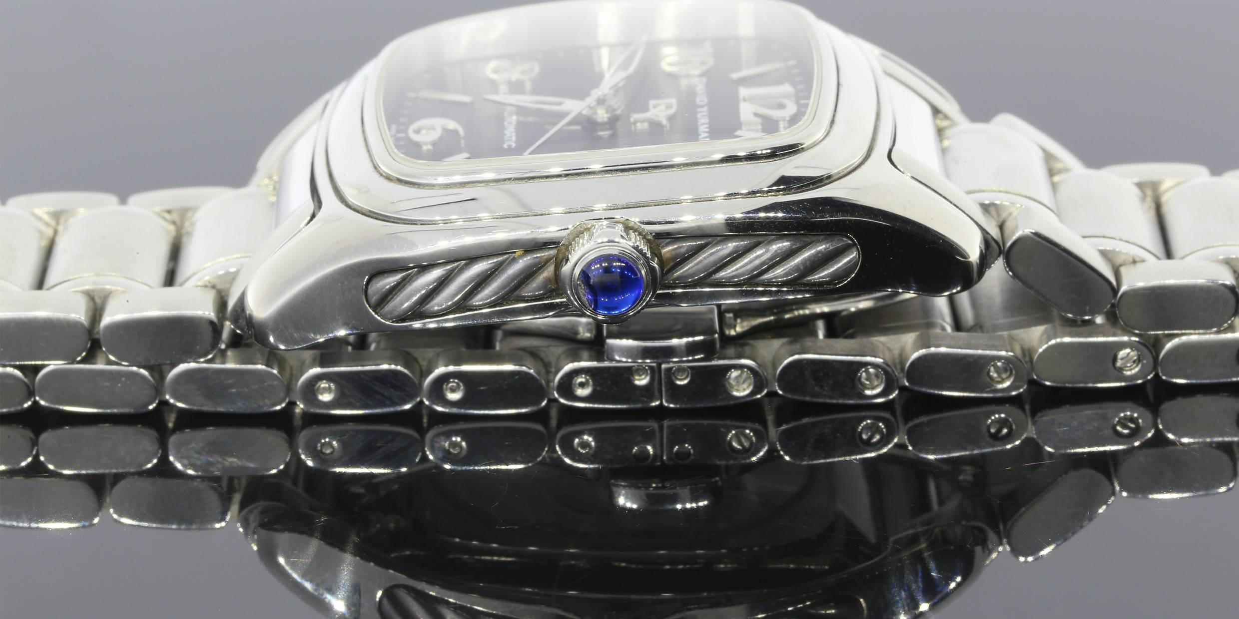 Men's David Yurman Sterling Silver Stainless Steel Automatic Wristwatch