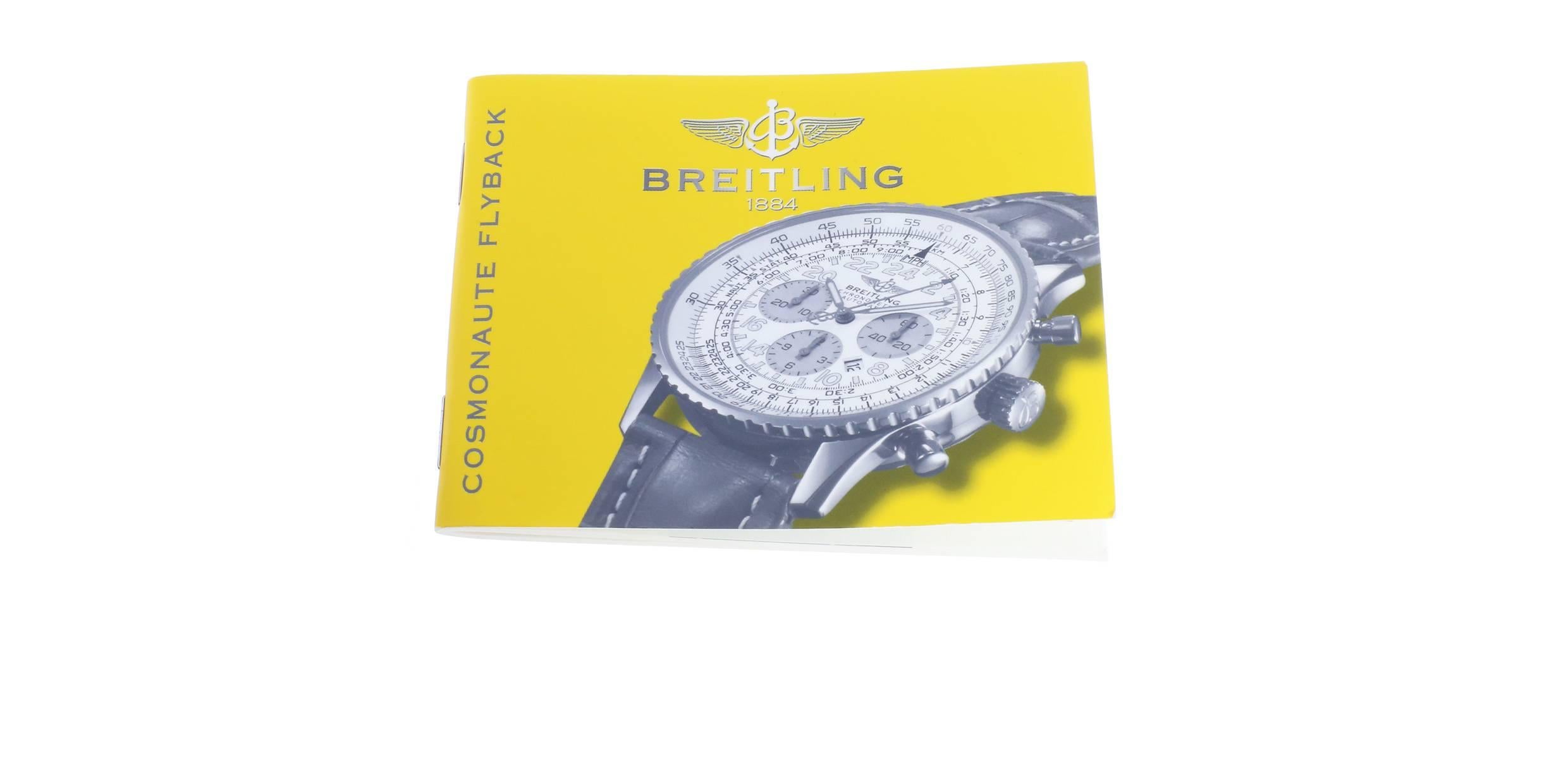 Breitling Yellow Gold Stainless Steel Cosmonaute Navitimer Two-Tone Wristwatch 3