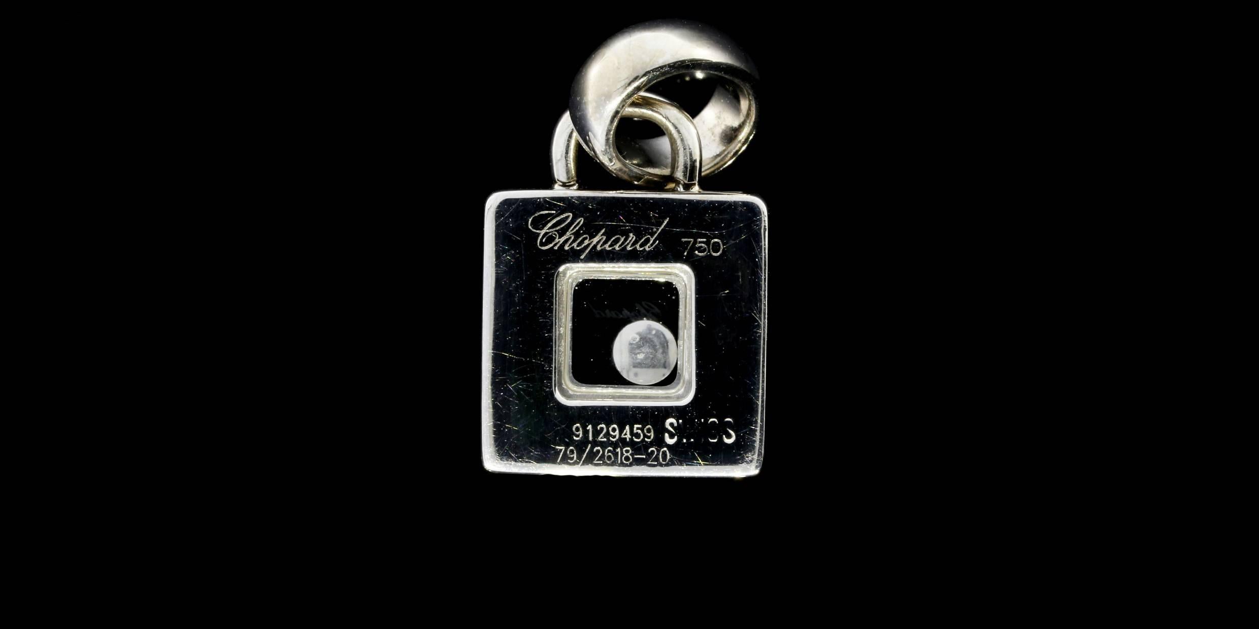 Chopard Happy Diamonds Diamond Gold Icons Pendant In Excellent Condition In Columbia, MO