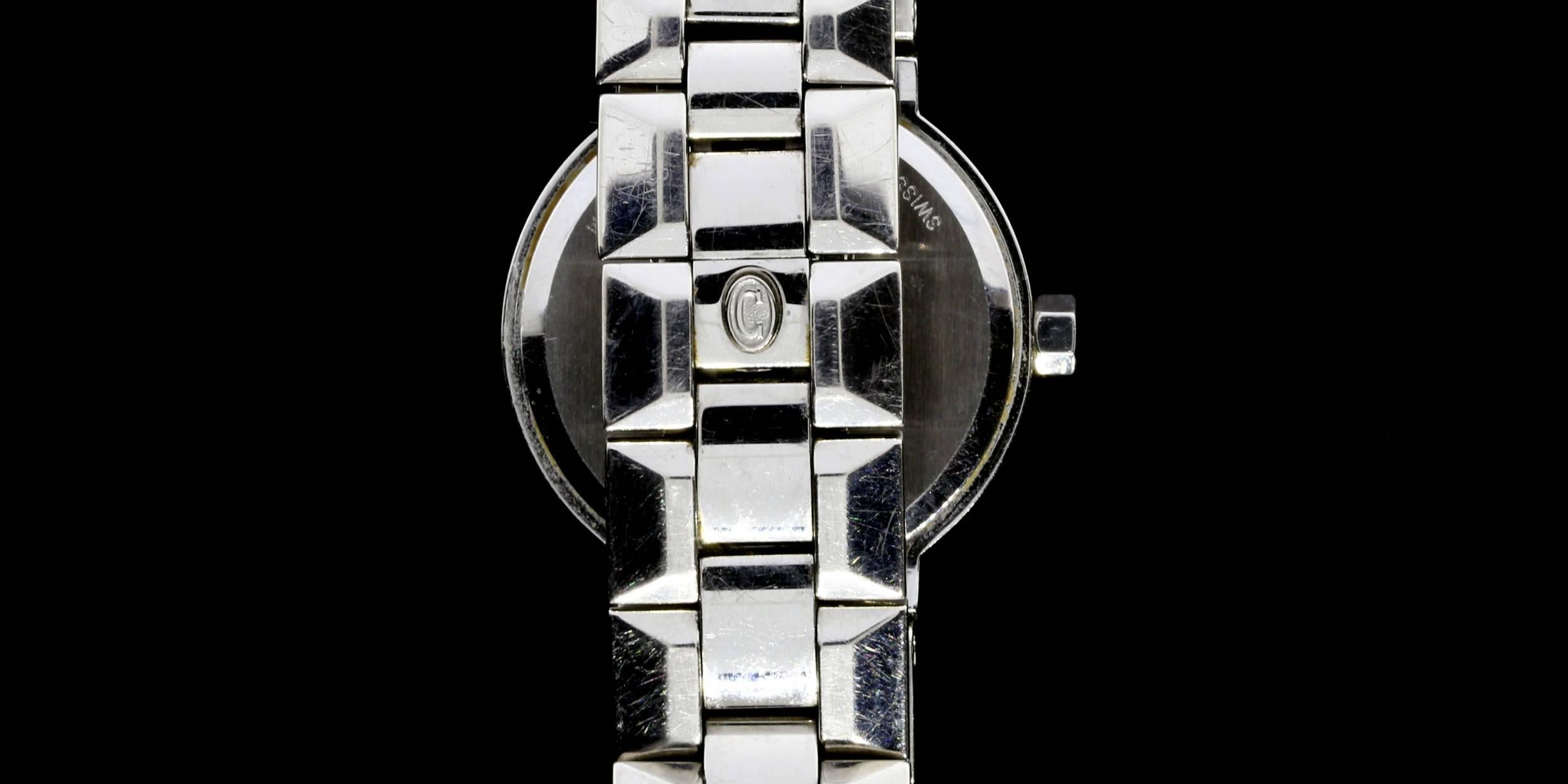 Women's Concord Lady's Stainless Steel Diamond La Scala Blue Mother of Pearl Wristwatch