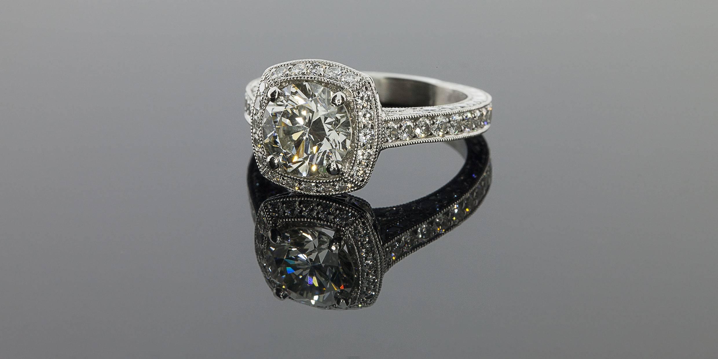 Take her breath away with this spectacular  Jack Kelege 3.77ctw diamond ring! Jack Kelege has been making timeless designs coupled with superior craftsmanship & attention to detail for over 40 years. A legend in the jewelry business, Jack is known
