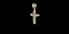 Rare John Hardy Jaisalmer Dot Cross Pendant with Pearl Ends