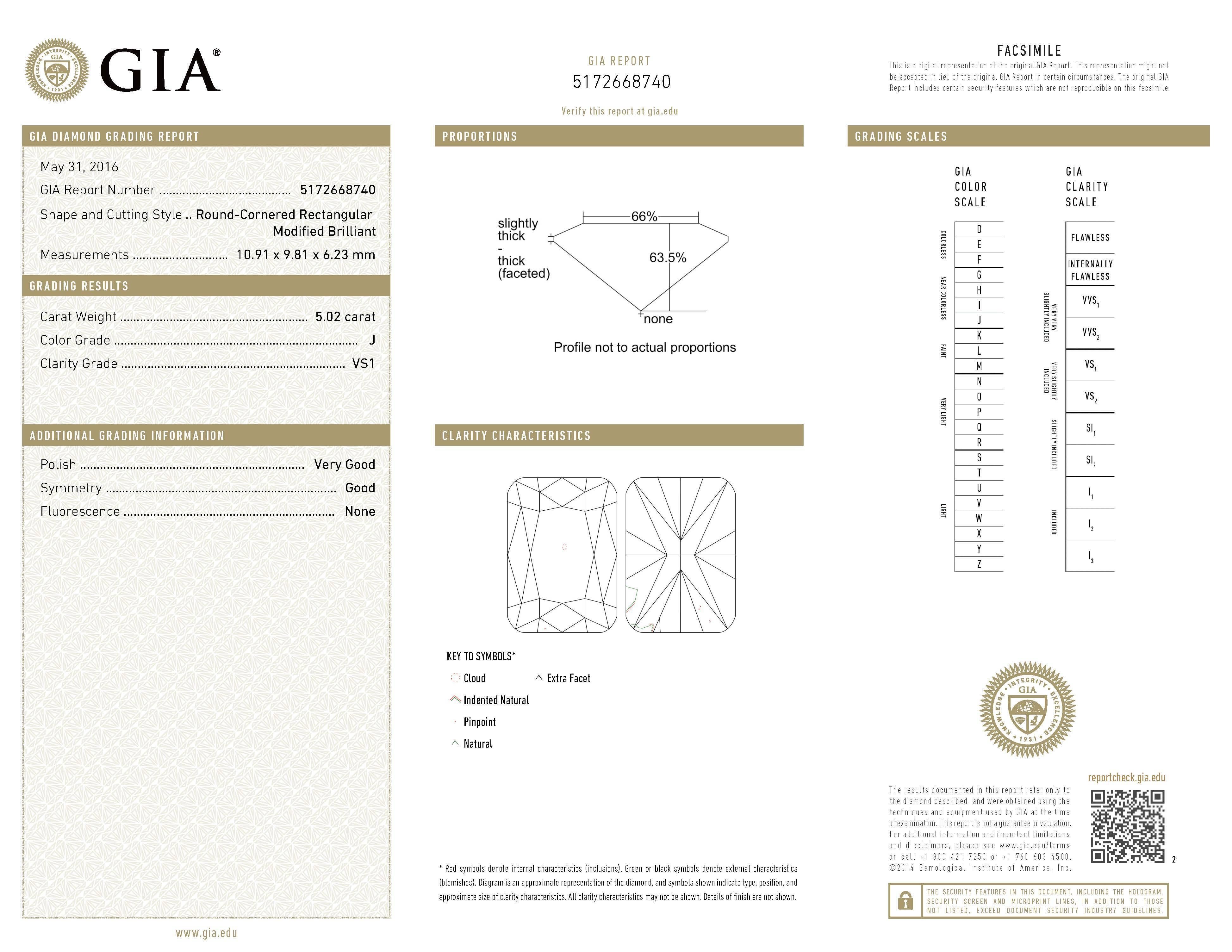 Spectacular Platinum 6.41 Carats Cushion Diamond GIA Cert Halo Engagement Ring For Sale 4