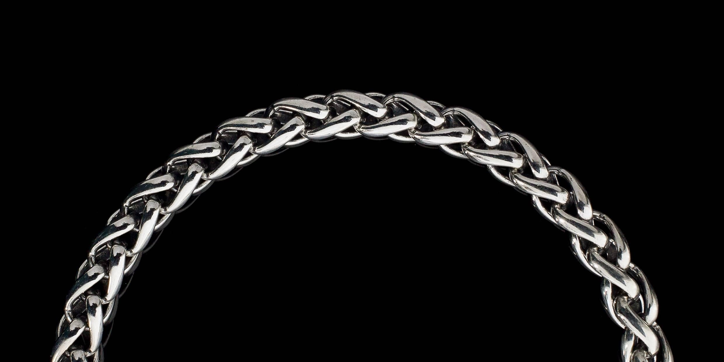 Women's David Yurman Sterling Silver & 14 Karat Yellow Gold 6mm Wheat Chain Necklace
