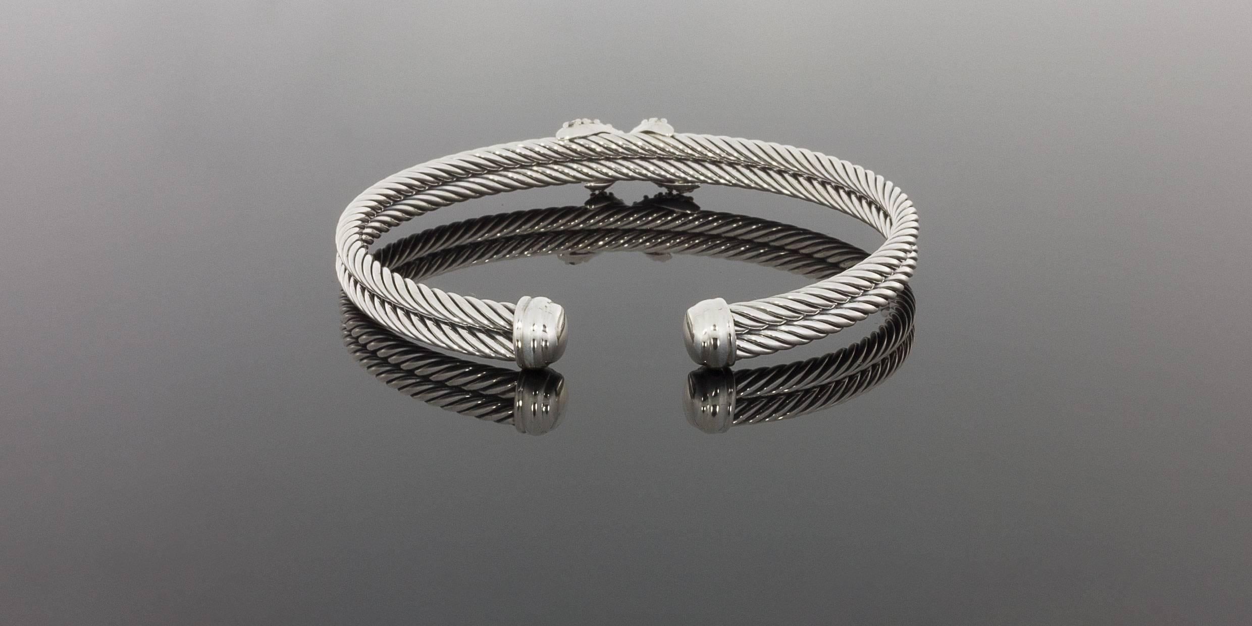 david yurman double cable x bracelet