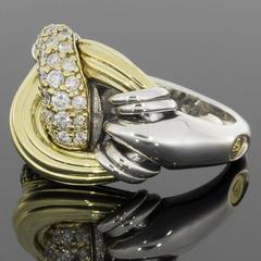 LAGOS  Signature Pave Diamond Knot Caviar Ring