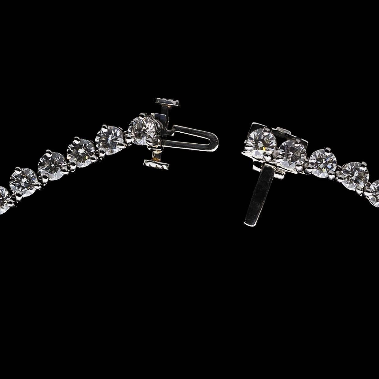 20 carat diamond tennis necklace