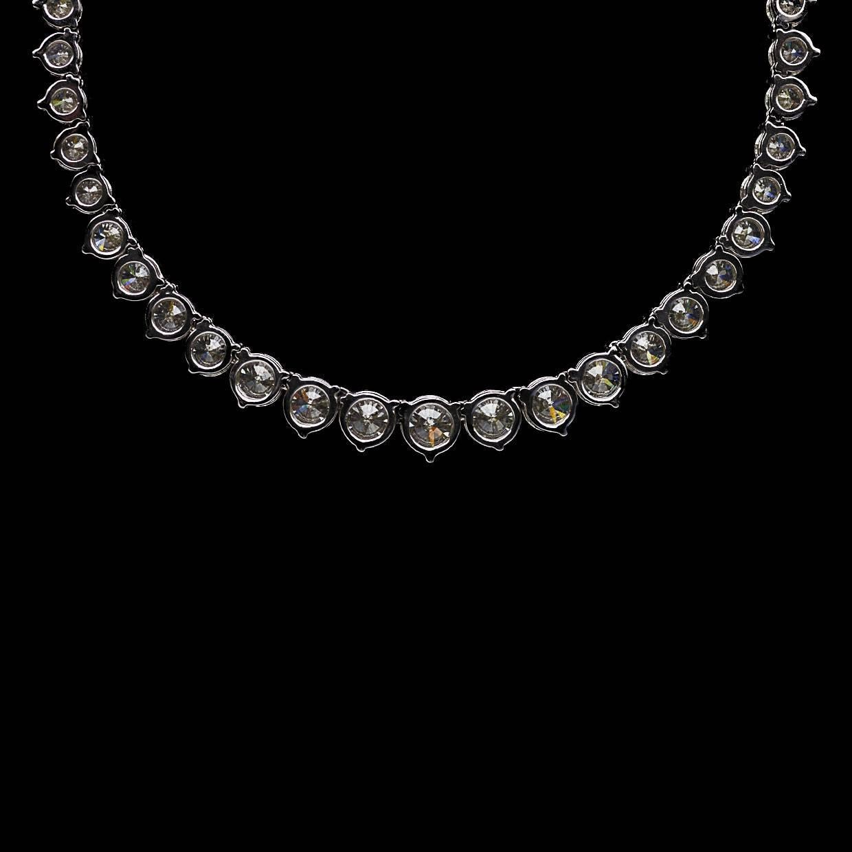 20 carat tennis necklace