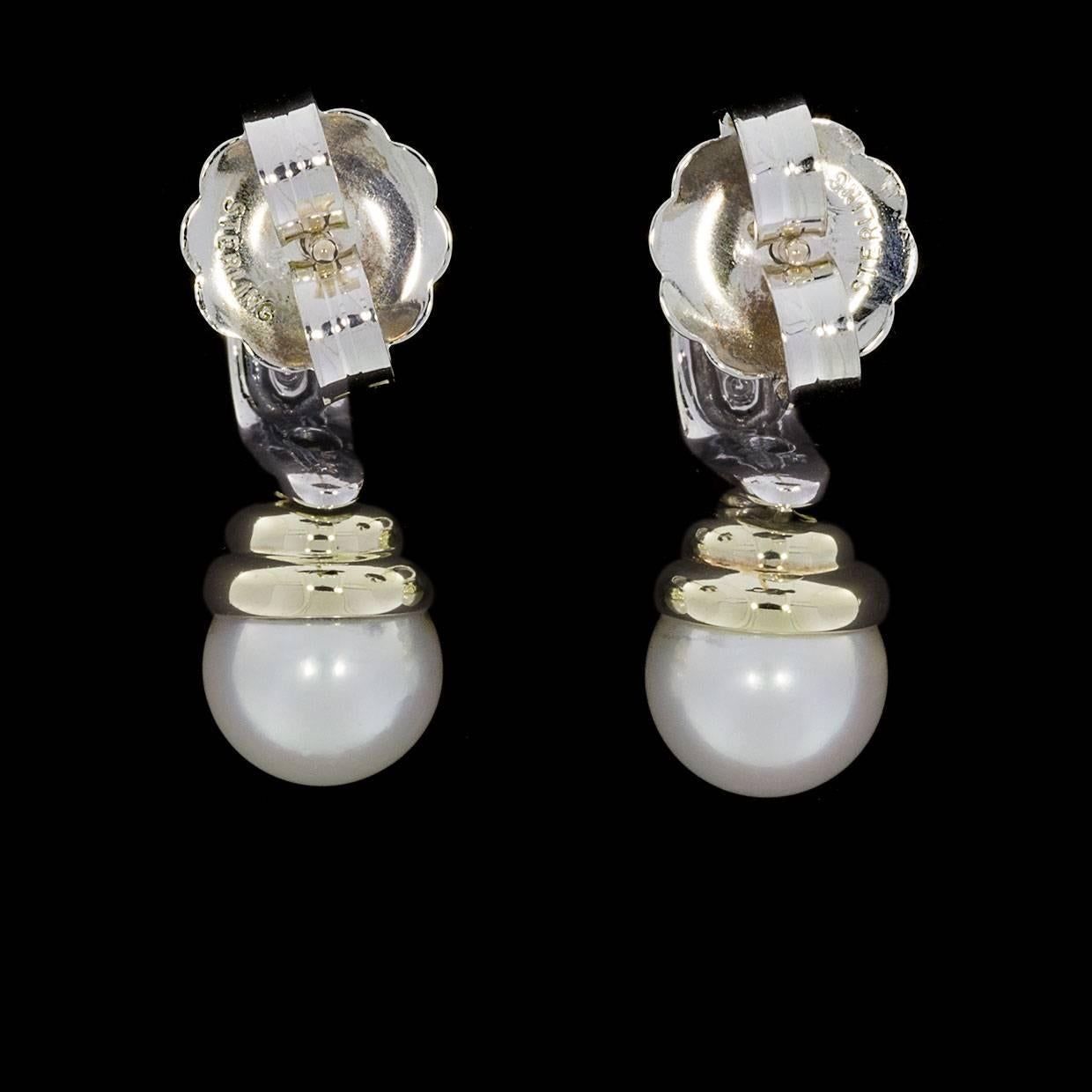 david yurman pearl earrings gold
