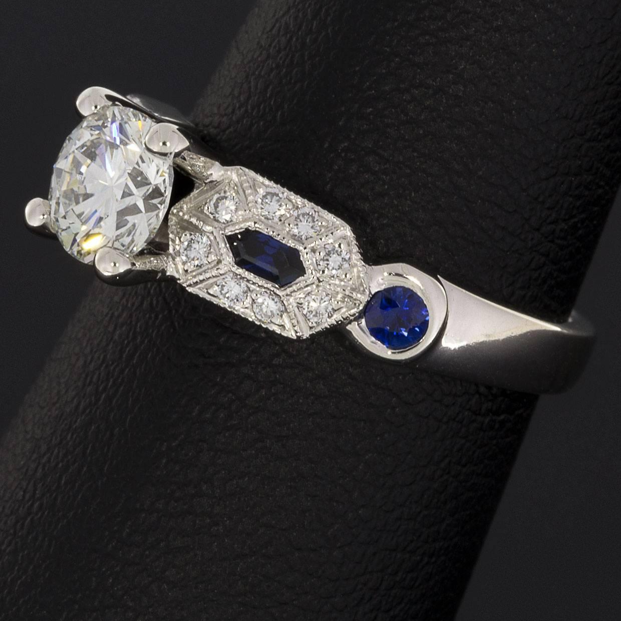 Women's Tacori Certified Diamond Platinum Engagement Ring