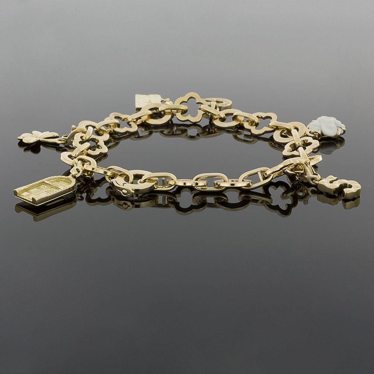 Chanel Mademoiselle Collection Profil de Camelia Bracelet with Six Charms 1
