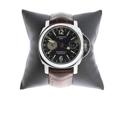 Panerai stainless steel Luminor GMT Automatic Wristwatch Ref PAM00088