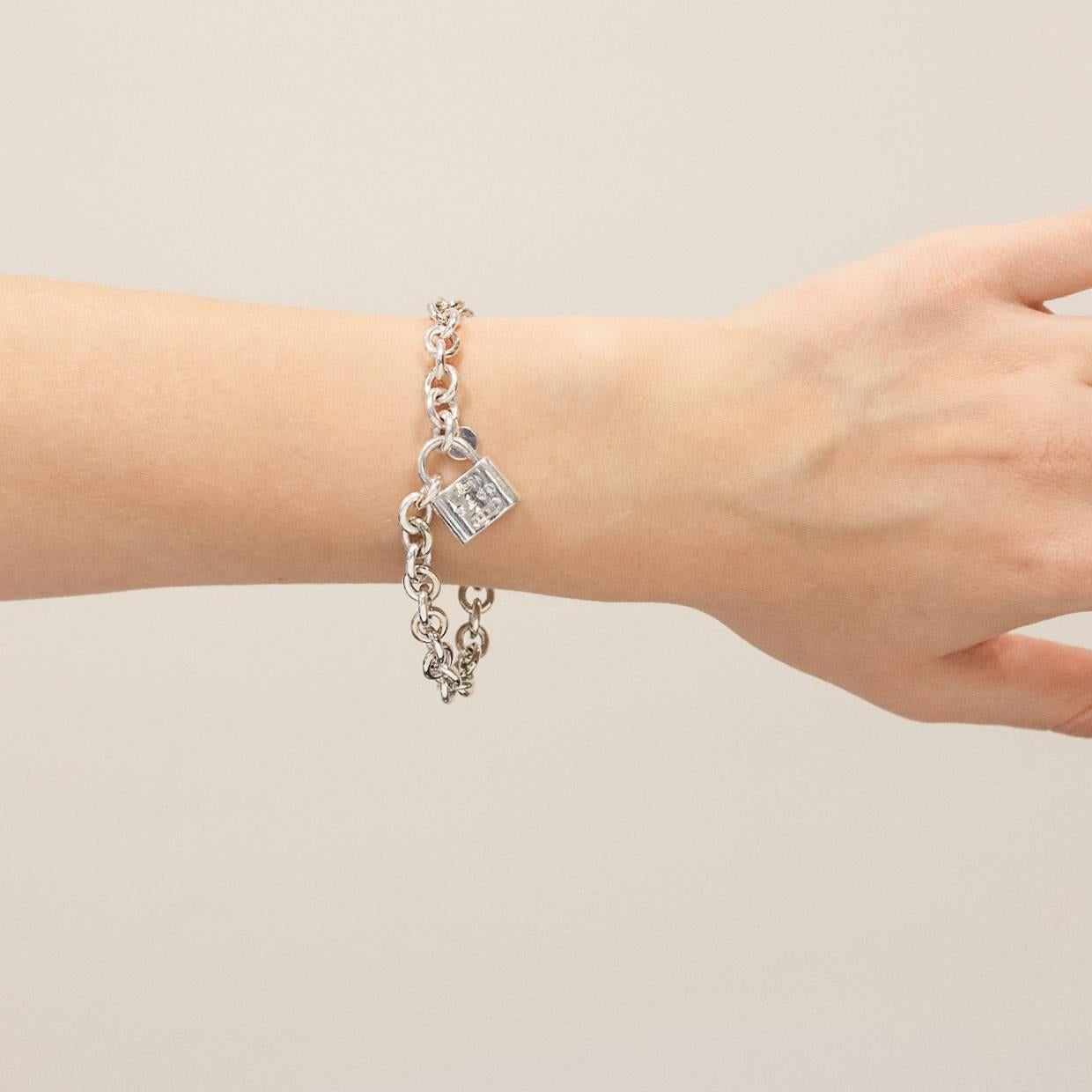 Women's Tiffany Sterling Silver 1837 Lock Bracelet
