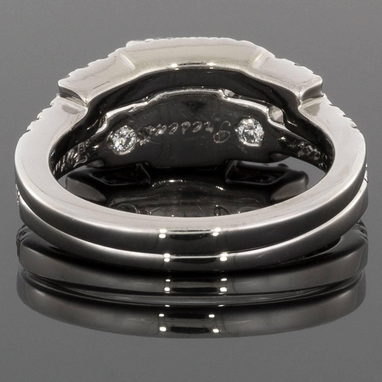 3 stone engagement ring with wedding band