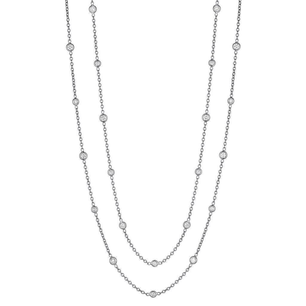 Penny Preville Diamond Eyeglass White Gold Chain Necklace