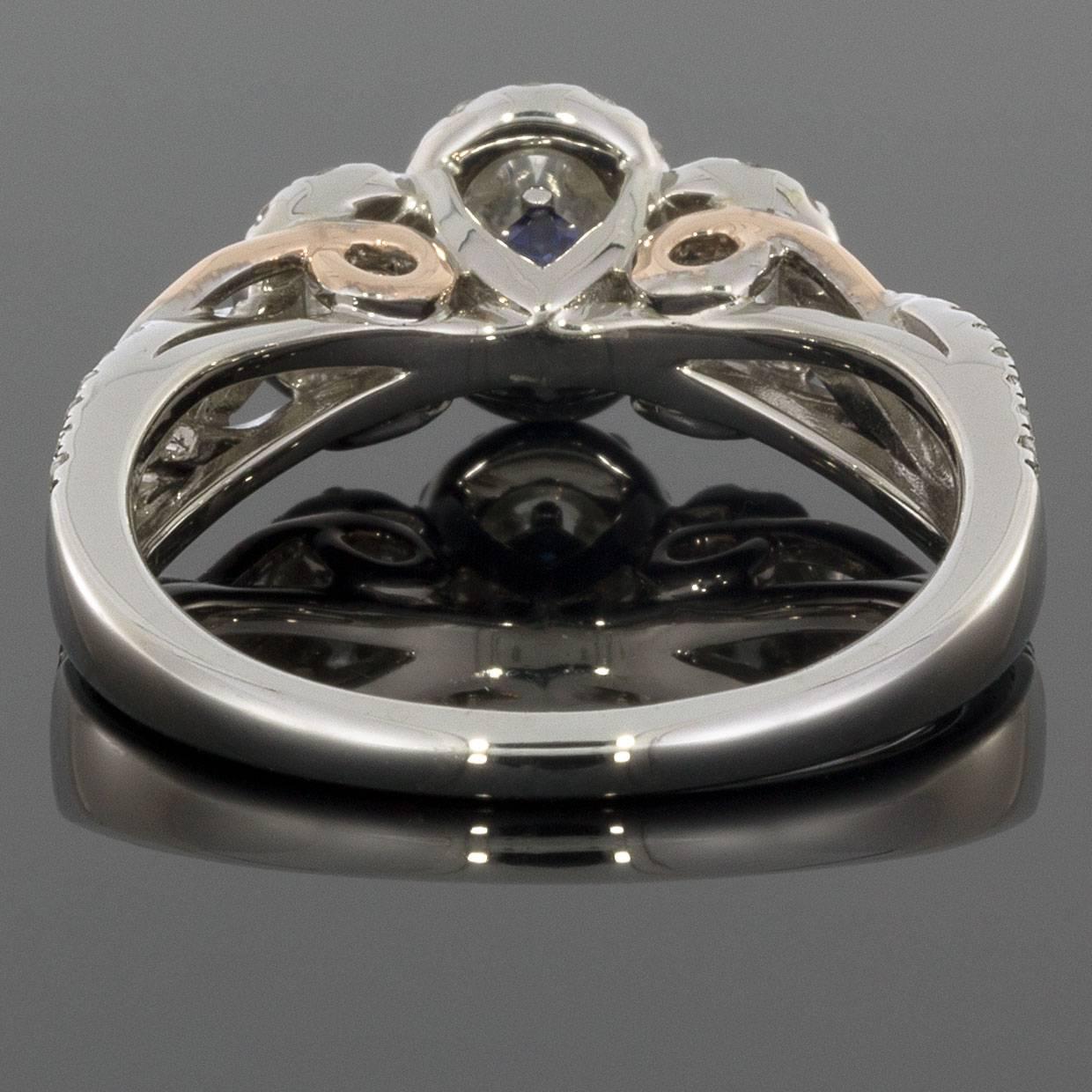 vera wang oval three stone