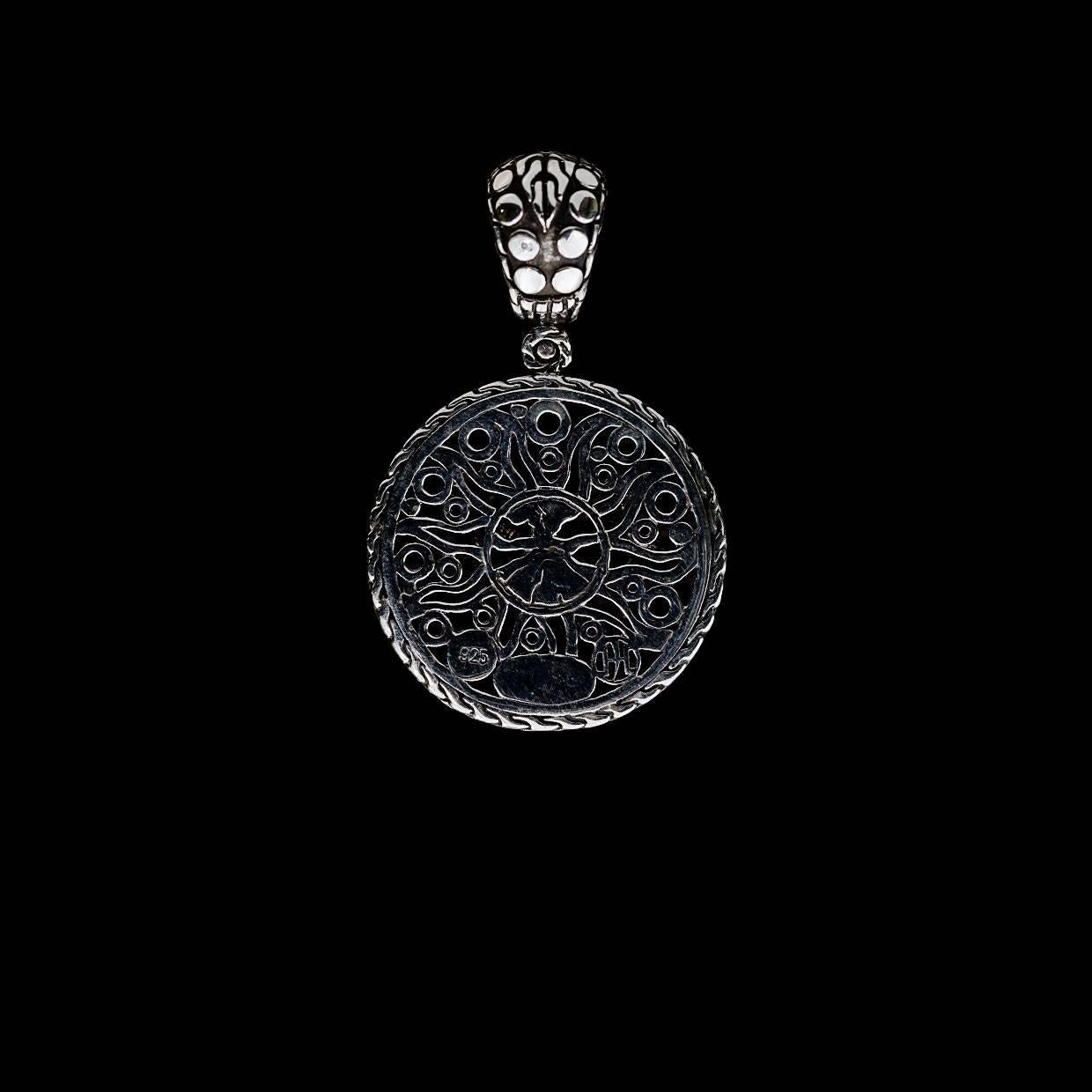 Each piece of John Hardy jewelry has been crafted in Bali since 1975. John Hardy is dedicated to creating timeless one-of-a-kind pieces that are brilliantly alive.

This sterling silver pendant is from John Hardy's Jaisalmer Dot collection. This