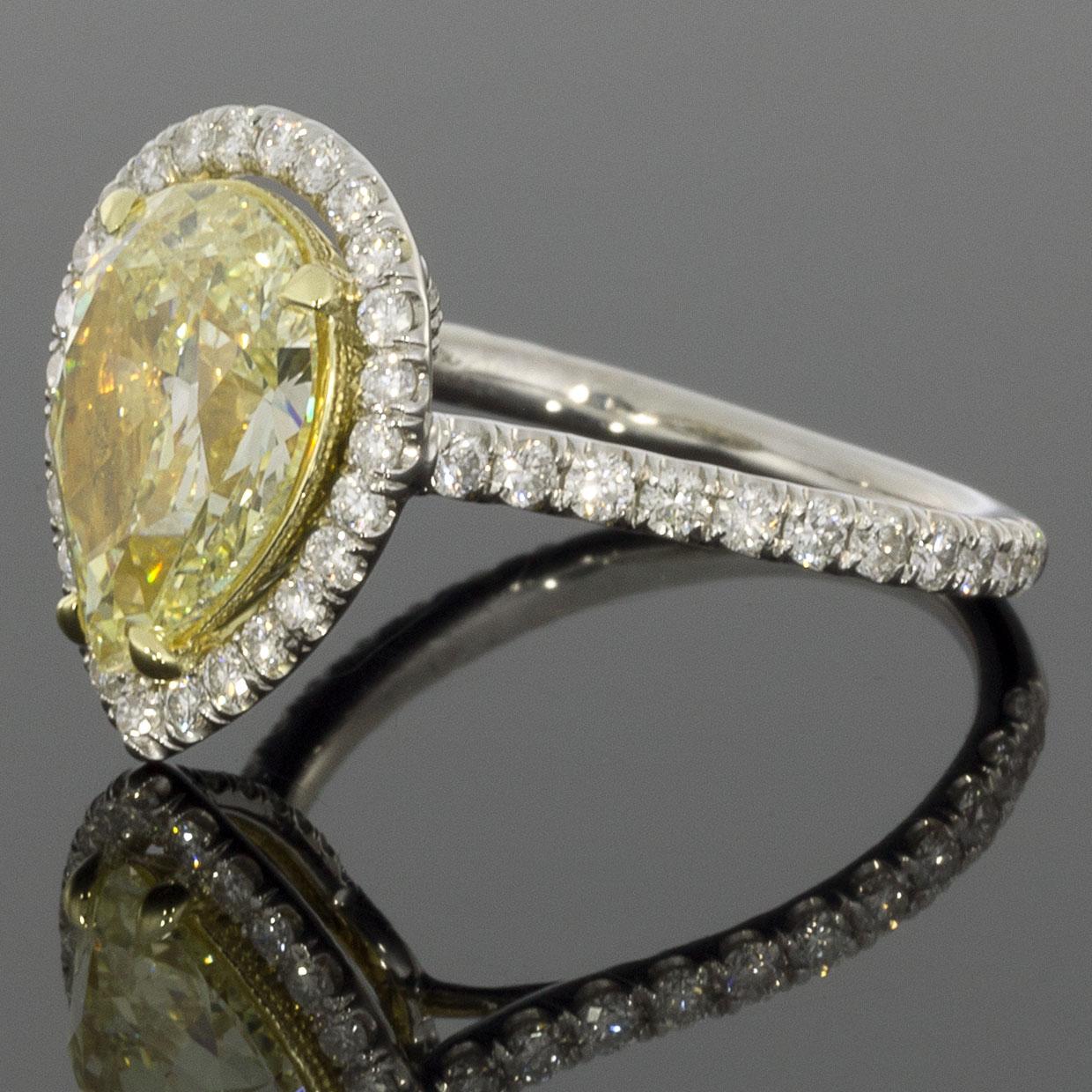 Item Details:
Estimated Retail - $29,000.00
Metal - 950 Platinum & 18 Karat Yellow Gold
Total Carat Weight (TCW) - 3.36 ctw
Certification/Grading - EGL US 903725001D 
Style - Halo Engagement Ring
Ring Size - 6.00
Sizable - Yes

Stone 1