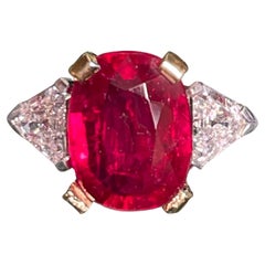 Massimo Pinardi Gems_Hunter 3.21 carat  Ruby Ring Pigeon Blood No Heat