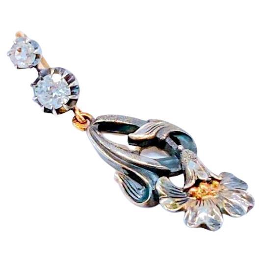 Art Nouveau Gold Pendant For Sale at 1stDibs