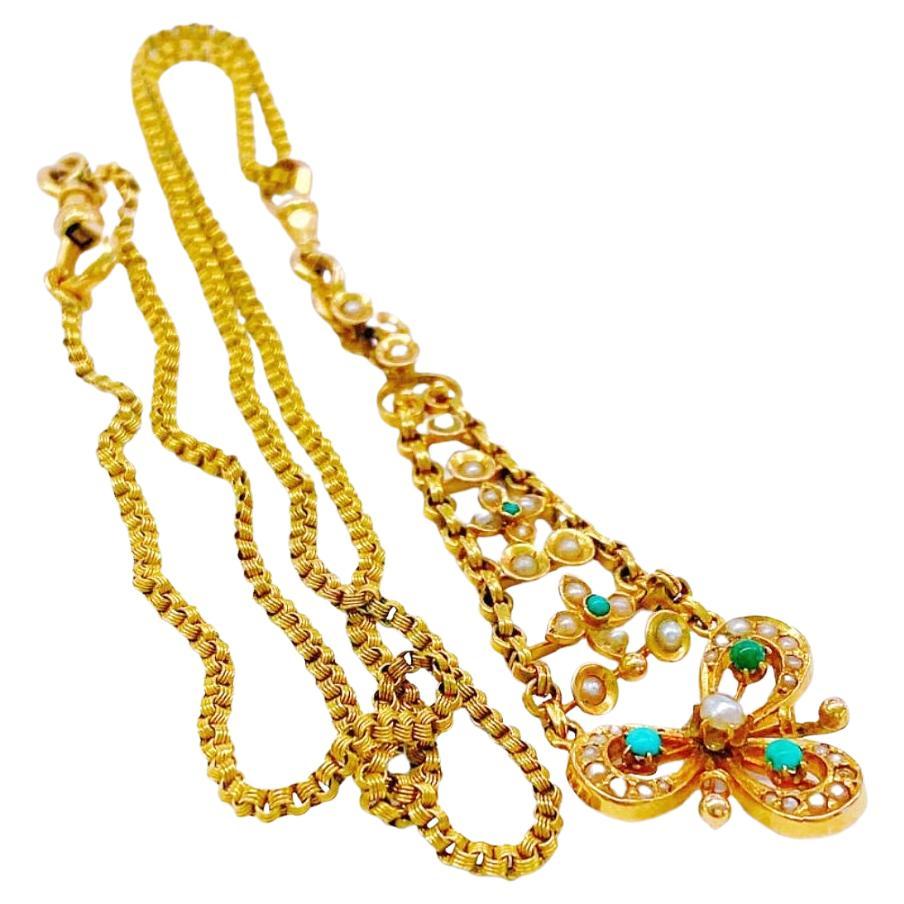 Antique Gold Russian Necklace