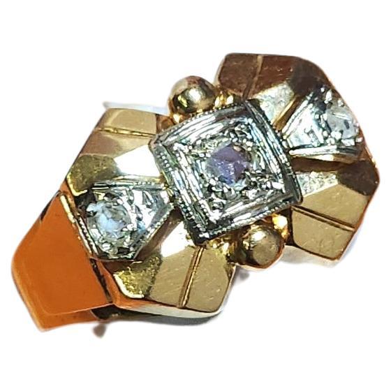 Antique Art Deco Diamind Gold Ring