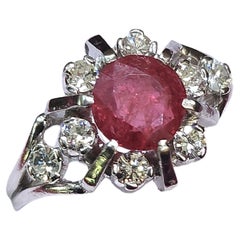 Anello con rubini e diamanti vintage