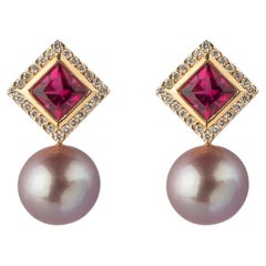 Rubelite Earrings