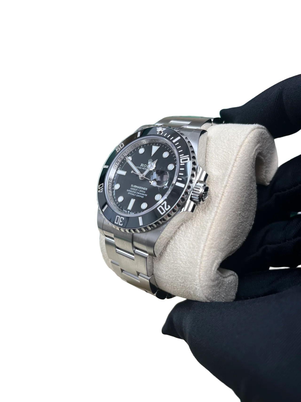 Rolex Submariner 41 mm - Orologio con data in acciaio inossidabile - Quadrante nero (Ref# 126610LN) In condizioni Nuovo in vendita a New York, NY
