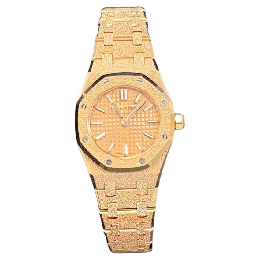 Audemars Piguet ROYAL OAK MINI FROSTED GOLD QUARTZ Ref. 67630OR.GG.1312OR.01