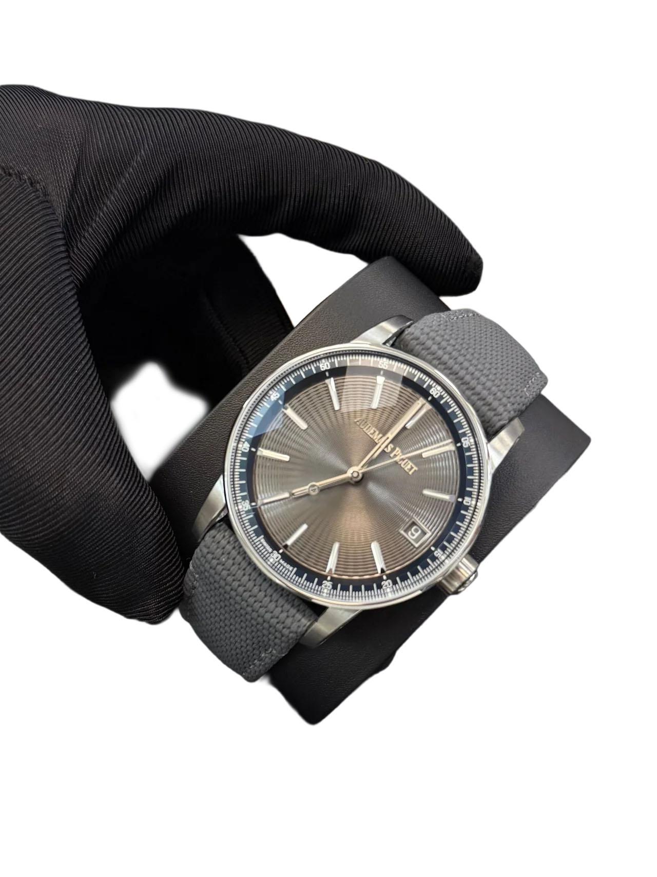 Femenino o masculino Audemars Piguet Código 11.59 automático Acero inoxidable Esfera gris 15210ST.OO.A009 en venta