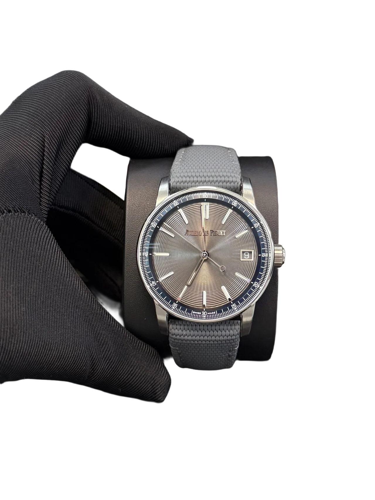 Audemars Piguet Código 11.59 automático Acero inoxidable Esfera gris 15210ST.OO.A009 en venta 3