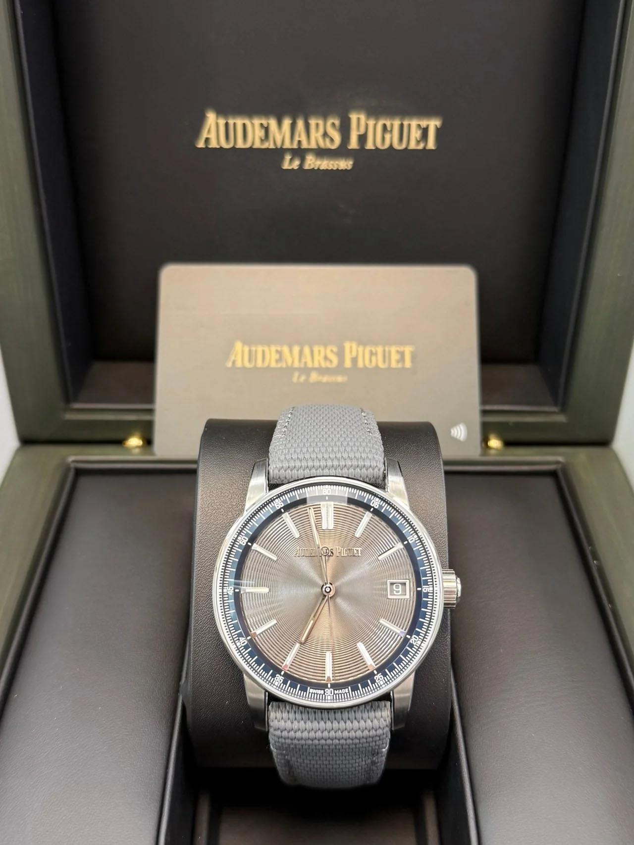Audemars Piguet Código 11.59 automático Acero inoxidable Esfera gris 15210ST.OO.A009 en venta 7