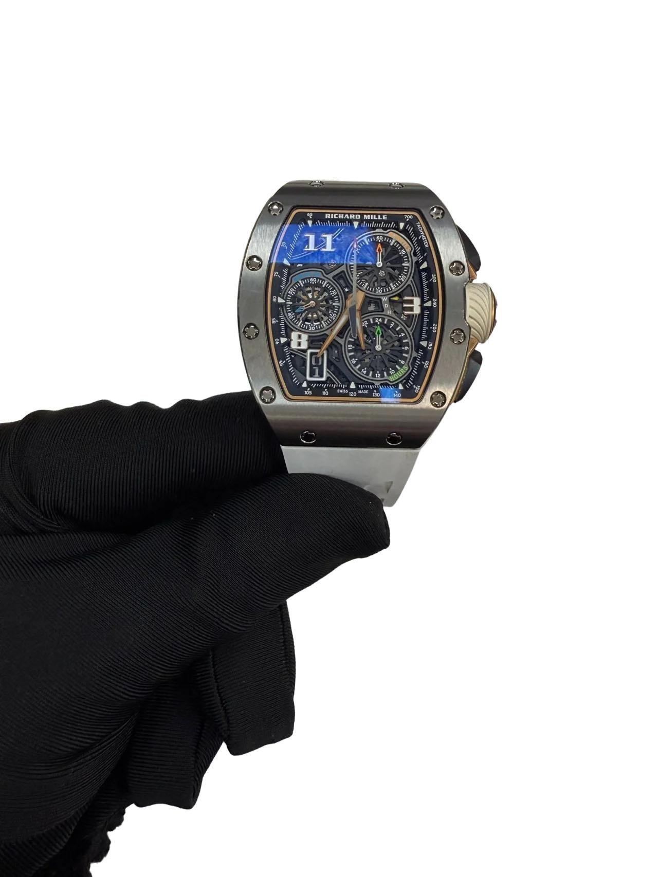 Richard Mille Cronografo Flyback Lifestyle a carica automatica in titanio Rm 72-01 in vendita 5