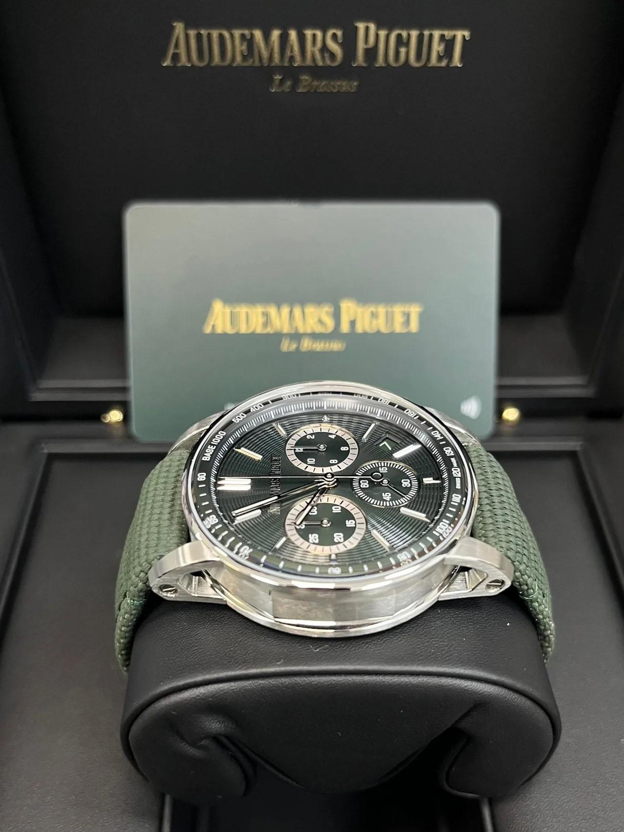 Femenino o masculino Audemars Piguet Código 11.59 Verde Cronógrafo automático 41 mm 26393ST.OO.A0 en venta