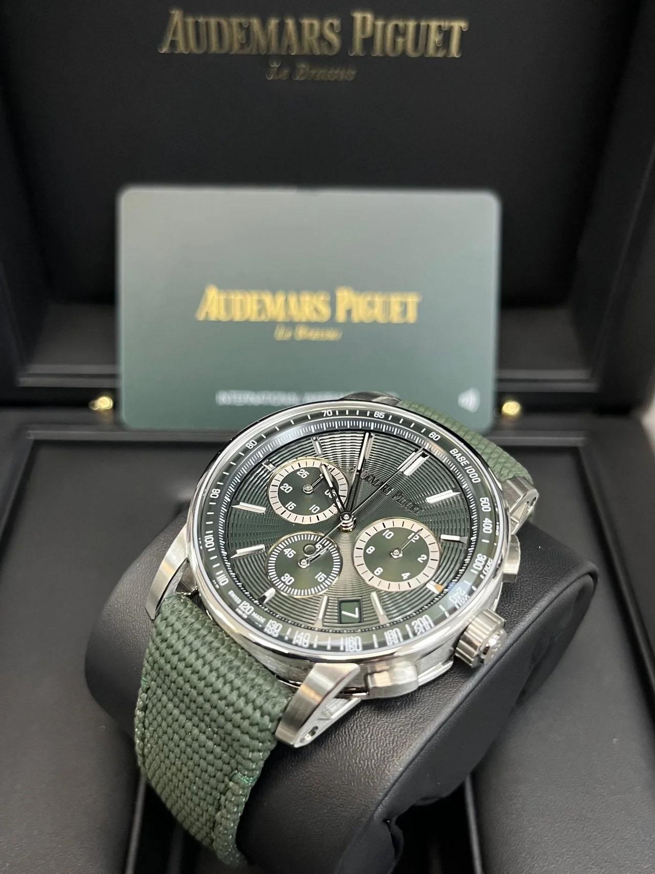 Audemars Piguet Código 11.59 Verde Cronógrafo automático 41 mm 26393ST.OO.A0 en venta 4