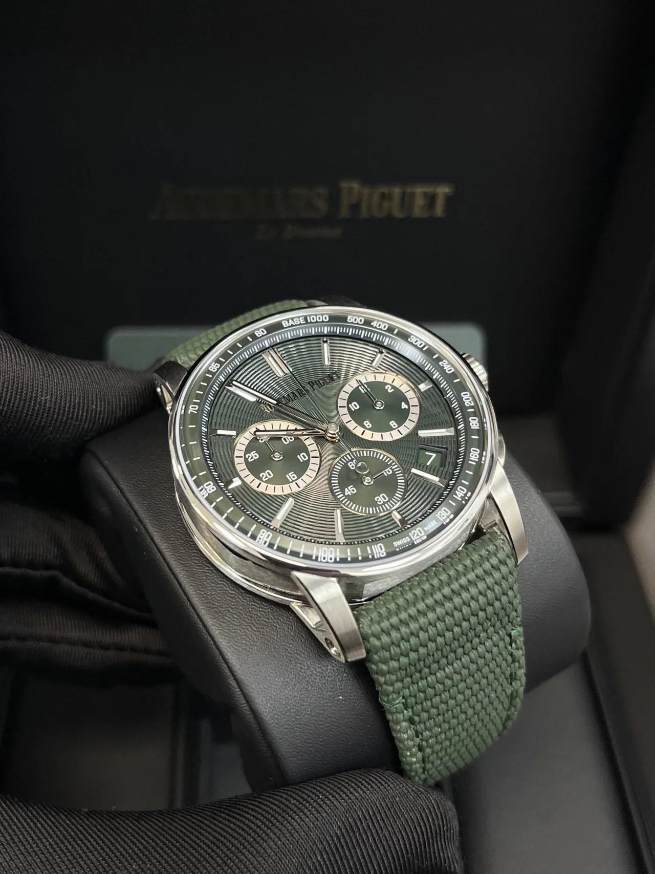 Audemars Piguet Código 11.59 Verde Cronógrafo automático 41 mm 26393ST.OO.A0 en venta 3