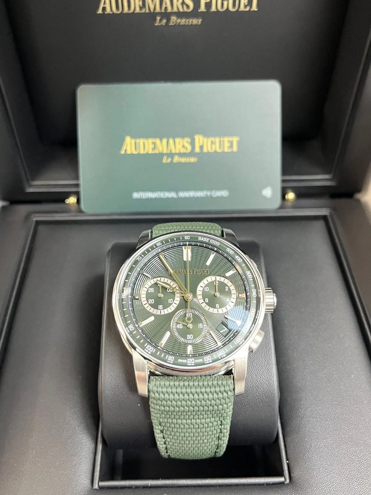 Audemars Piguet Código 11.59 Verde Cronógrafo automático 41 mm 26393ST.OO.A0 en venta 6