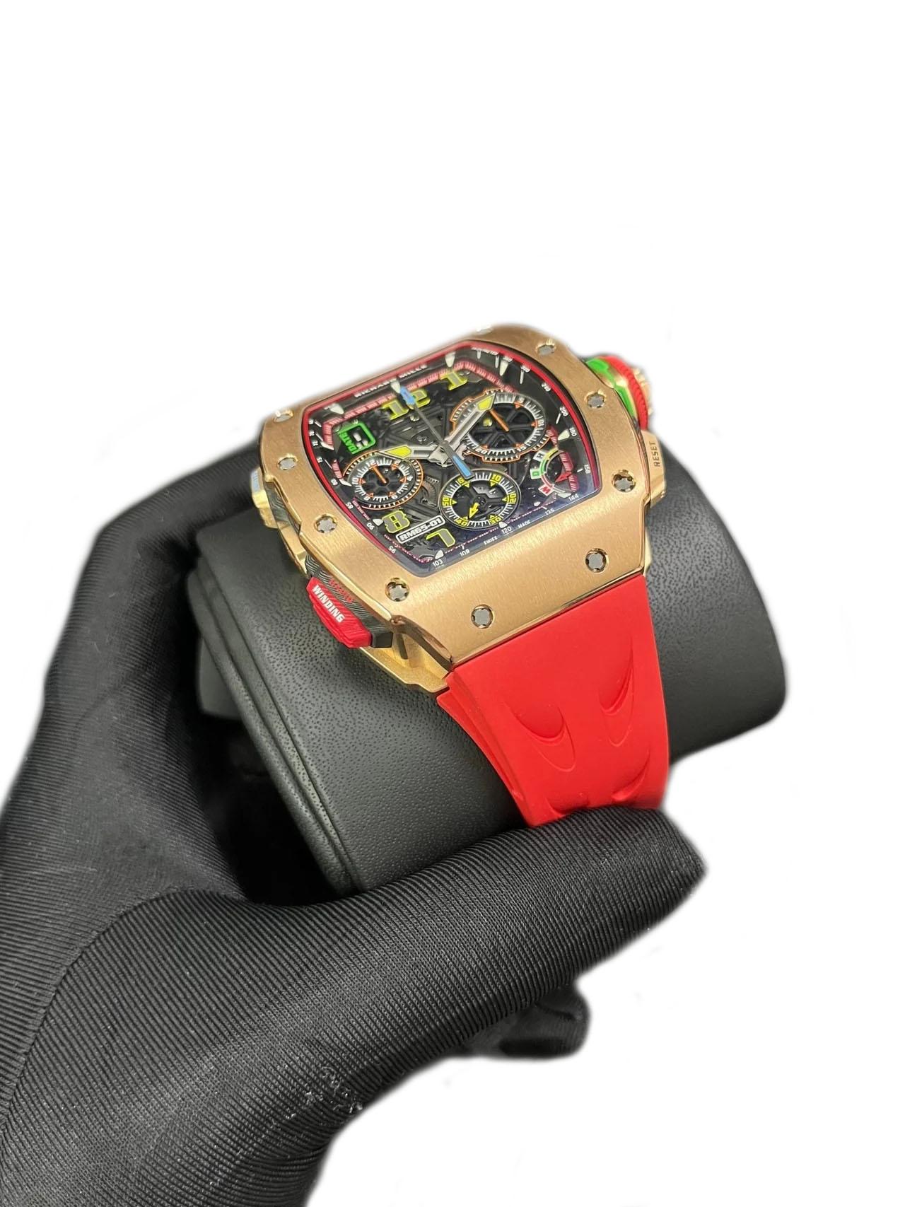 Richard Mille RM 65-01 Cronógrafo Automático Completo Oro Rosa en venta 1