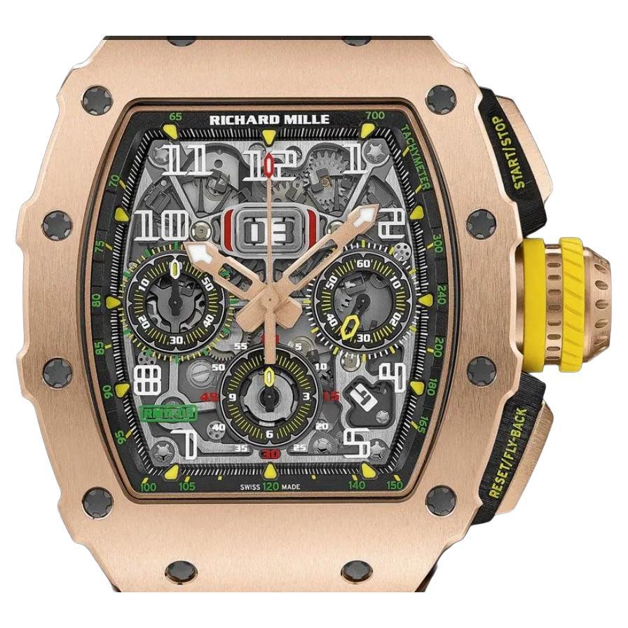 Richard Mille RM 011 11-03 Esqueleto Esfera Completa Oro Rosa