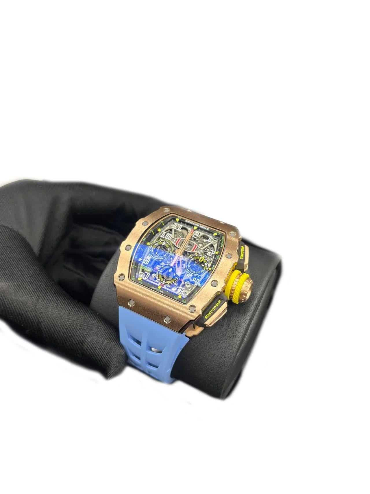 Richard Mille RM 011 11-03 Skelettiertes Zifferblatt in Rotgold (Empire) im Angebot