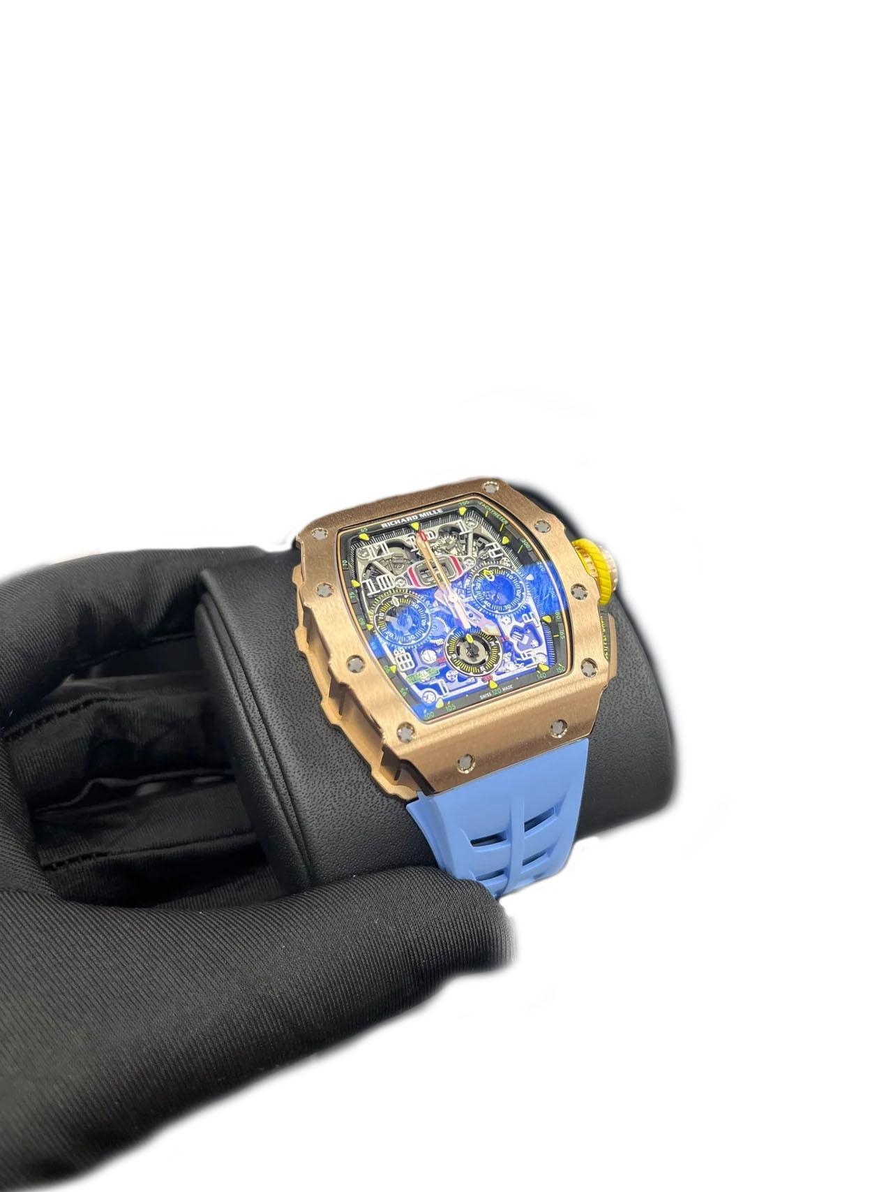 Richard Mille RM 011 11-03 Skelettiertes Zifferblatt in Rotgold im Angebot 1