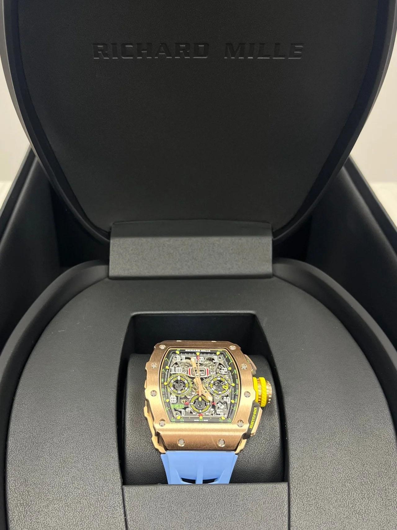Richard Mille RM 011 11-03 Skelettiertes Zifferblatt in Rotgold im Angebot 6