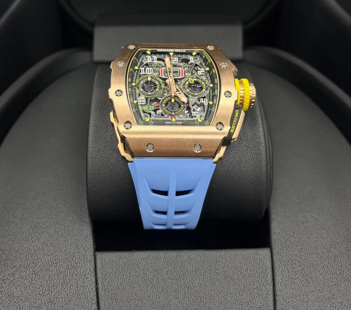 Richard Mille RM 011 11-03 Skelettiertes Zifferblatt in Rotgold im Angebot 4
