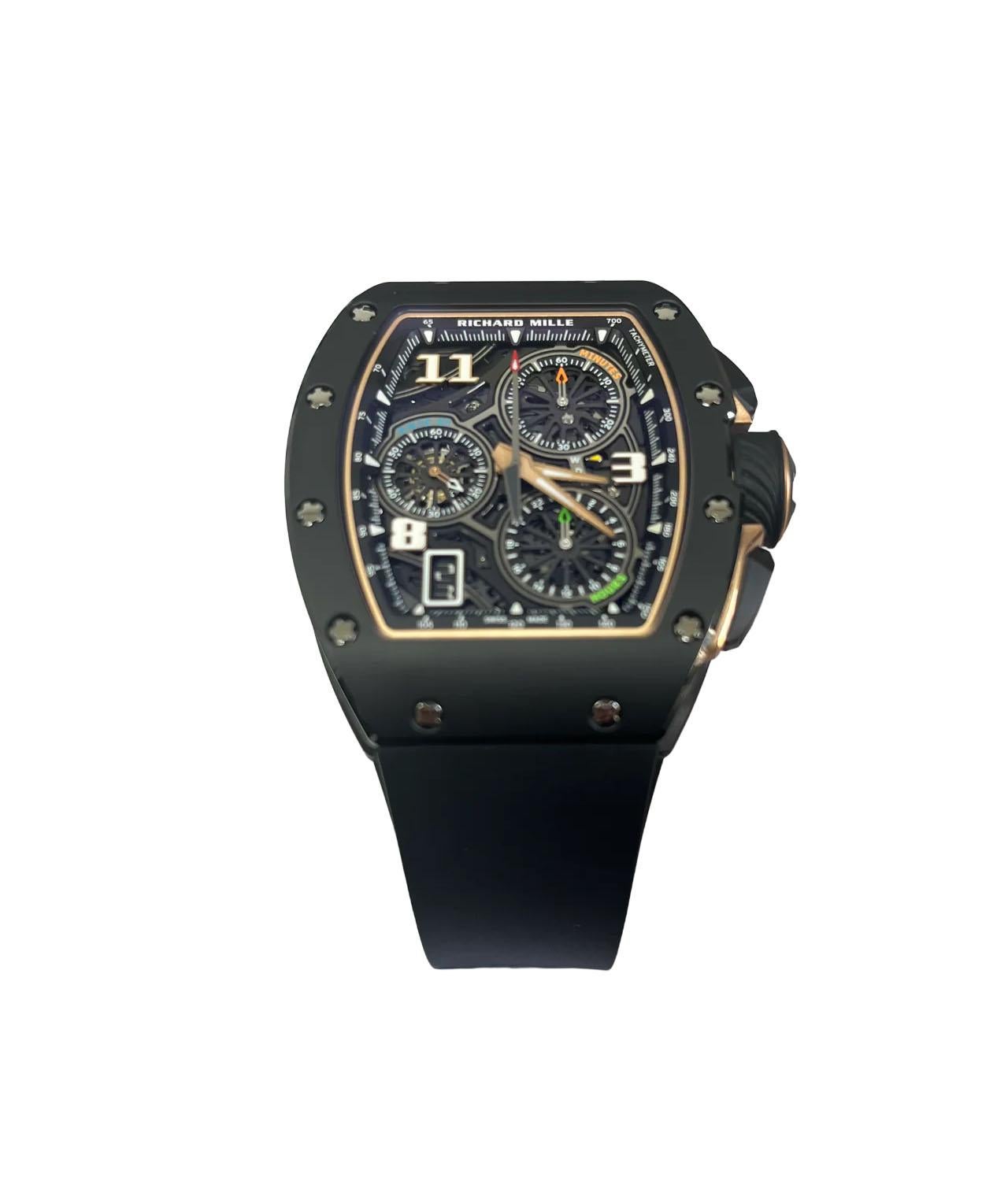 Richard Mille RM72-01 Cronógrafo de estilo de vida de cuerda automática Cerámica negra en Nuevo estado para la venta en New York, NY