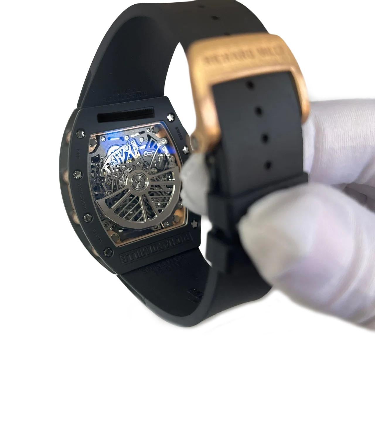 Richard Mille RM72-01 Cronógrafo de estilo de vida de cuerda automática Cerámica negra en venta 5